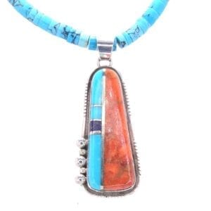 Turquoise and Jasper with Lapis Lazuli Necklace