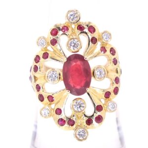 Ruby and Diamond 14K Yellow Gold Ring