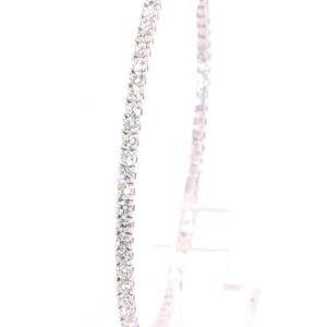 14K White Gold Diamond Flex Bracelet