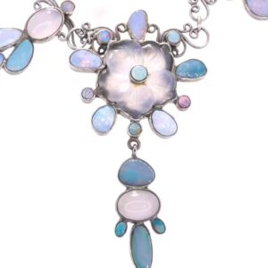 Sterling Silver Iriniri Opal Necklace