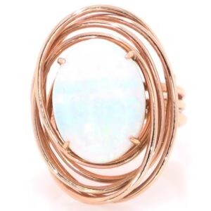 14K Rose Gold Opal Ring
