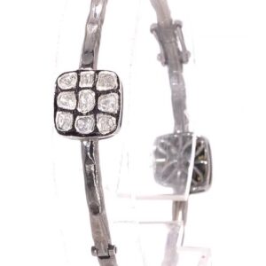 Sterling Silver Polki Diamond Bracelet