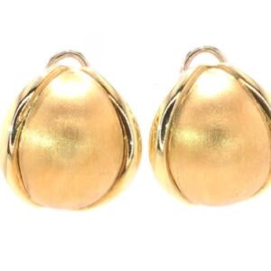 18K Yellow Gold Dome Earrings