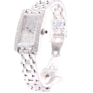 14K White Gold Diamond Watch