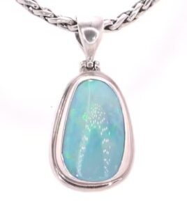 Sterling silver Australian Opal Necklace